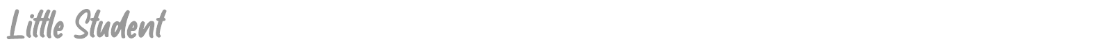 Little Student font preview